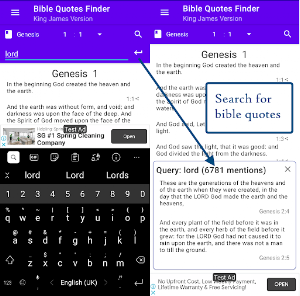 Bible Narrator Quotes Finder Screenshot 2