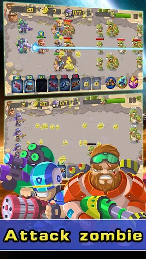 Shoot Zombies-Fiercely War Defending Game Screenshot 1