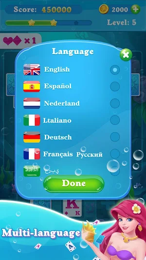 Solitaire Match Mermaid Screenshot 1