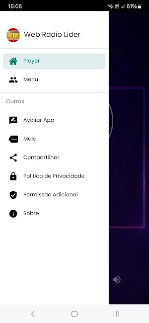 Web Rádio Lider Screenshot 1