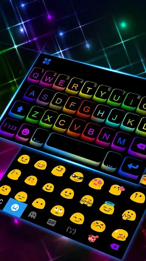 Led Colorful Keyboard Theme Screenshot 1