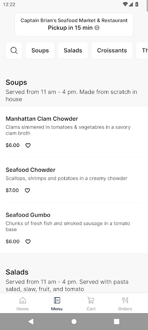 Captain Brian's Seafood Market Screenshot 1