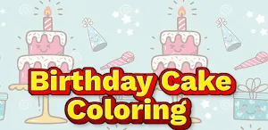 birthday cake coloring game Screenshot 0