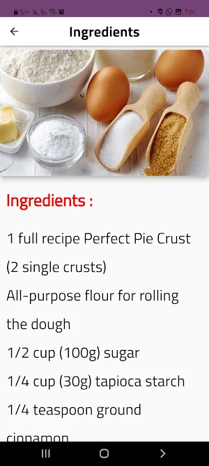 Raspberry Pie Recipe Screenshot 2