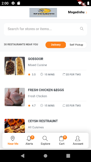 Mycunto Delivery Screenshot 1