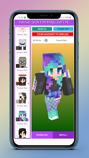 Kawaii Skin for Minecraft PE Screenshot 1