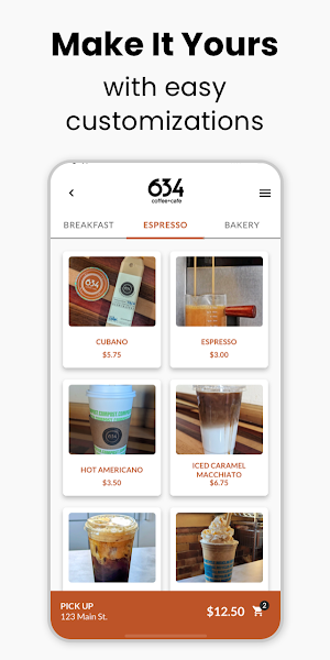 634 Coffee + Cafe Screenshot 2