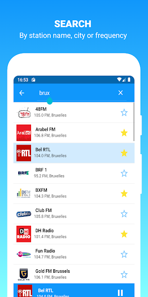 Radio Belgique FM - DAB Radio & Radio FM Screenshot 2