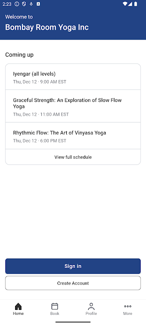 Bombay Room Yoga Screenshot 1