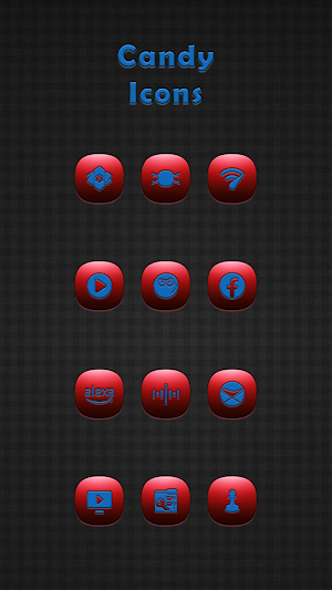 Candy Red Icons Screenshot 3