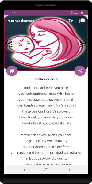Poems Mother Dearest Screenshot 3