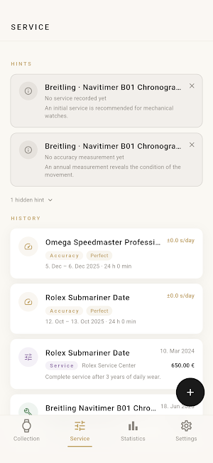Watch Collection Screenshot 2