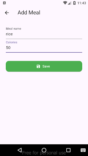 Calorie Counter Screenshot 1