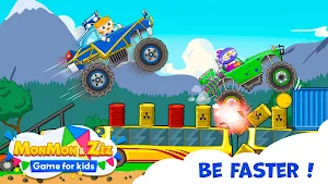 MonMon & Ziz: Kids Car Racing Screenshot 2