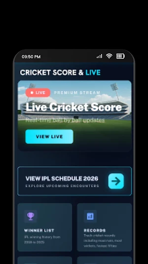 Live Cricket TV HD Streaming Screenshot 0