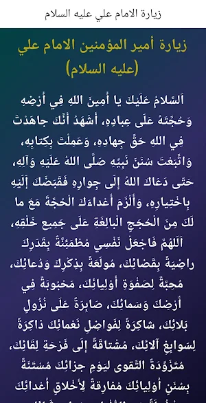 زيارة الامام علي (عليه السلام) Screenshot 2