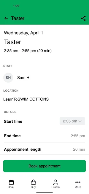 LearnToSWIM Screenshot 2