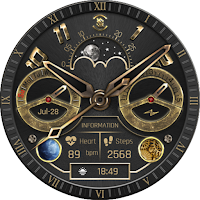 BFF7- Gold Analog Pattern Gear