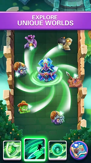 Hero War - Magic vs Monster Bounzy Brick Idle RPG Screenshot 2