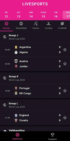 Soccer Scores - Live TV Screenshot 3