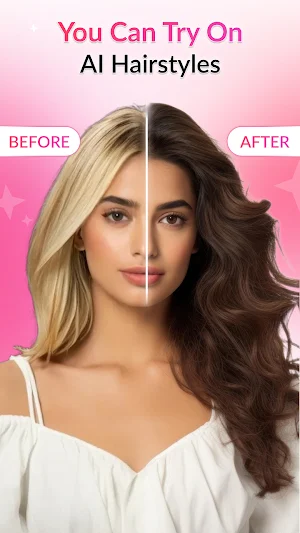 AI Hairstyle Try On: Color Cut Screenshot 0