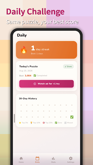 2048Puzzle - Merge & Tiles Screenshot 2