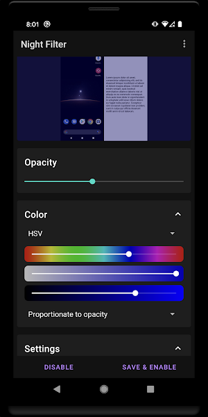 Night Filter Screenshot 2
