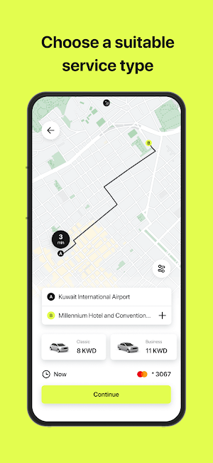 Taxi Kuwait - YOGO App Screenshot 1