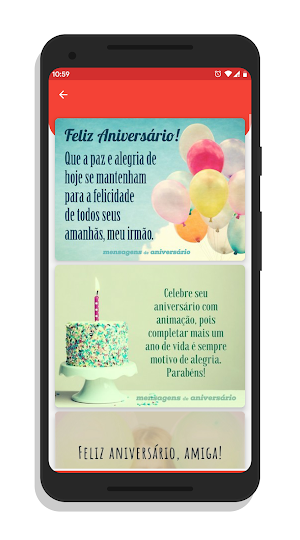 Mensagem de Aniversário com Imagens de Parabéns Screenshot 2