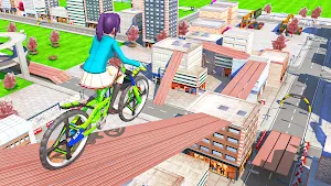 Tricky Fearless BMX Track Stunts Racing 3D Screenshot 3