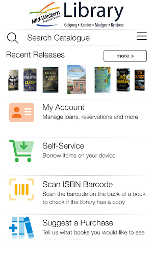 Mid-Western Regional Library Screenshot 0