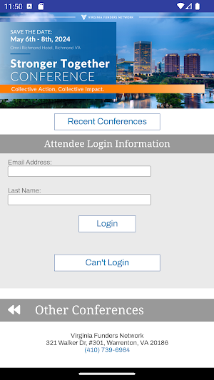 VFN Conferences Screenshot 1
