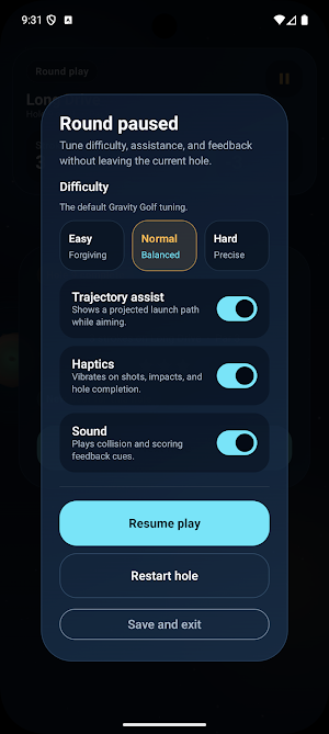Gravity Golf Screenshot 1