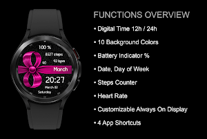 EY36 Digital 8 March WatchFace Screenshot 2