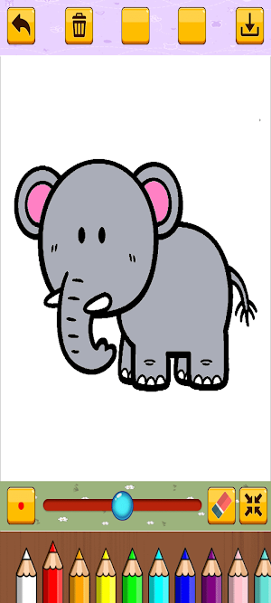 Elephant Coloring Screenshot 3