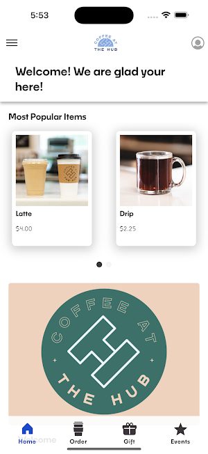 Coffee at the Hub Screenshot 0