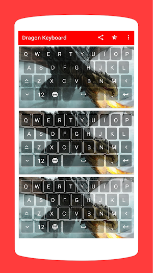 Cool Dragon Keyboard Theme Screenshot 0