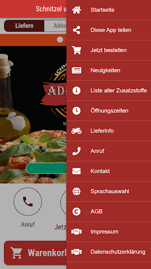 Schnitzel und Pizza Adriano Screenshot 2