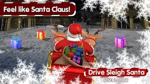 Drive Sleigh Santa Simulator Screenshot 0