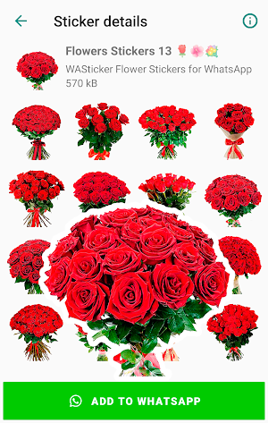 WASticker Love Flower Stickers Screenshot 3