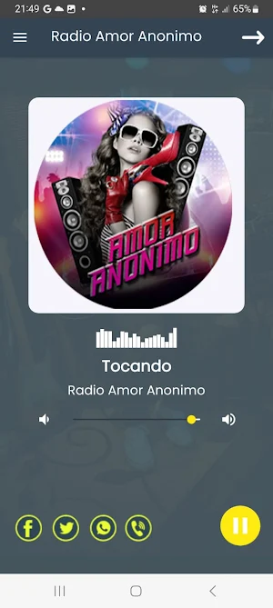 Radio Amor Anonimo Screenshot 1