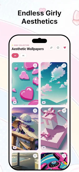 Aesthetic Wallpaper for Girls Screenshot 1