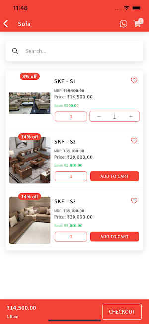 SK Furniture Screenshot 1