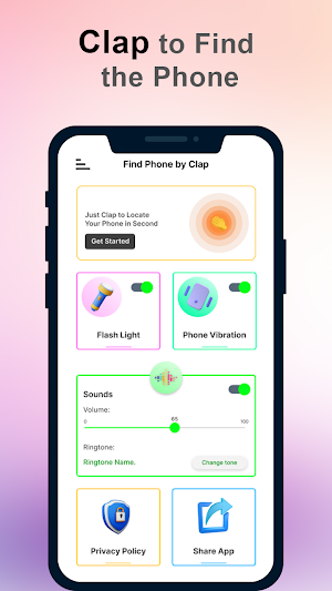 Find my Phone - Clap, Whistle Screenshot 2