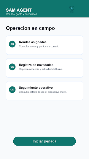 Sam  App Screenshot 1
