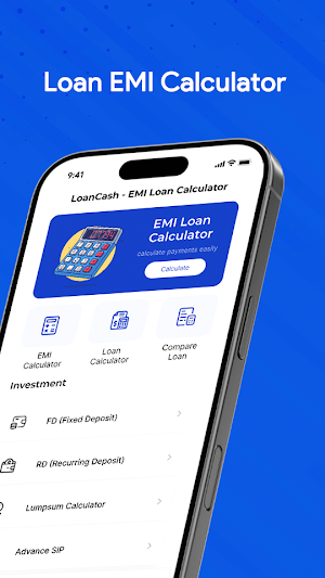 LoanCash - Emi Loan Calculator Screenshot 1
