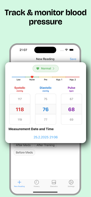 Blood Pressure Monitor Screenshot 3