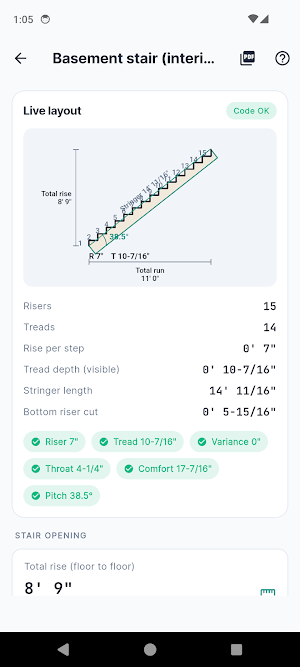 StringerPro: Stair Calculator Screenshot 1