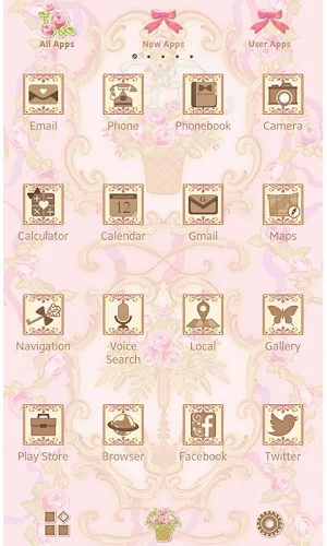 Classic Wallpaper Rococo Rose Screenshot 1