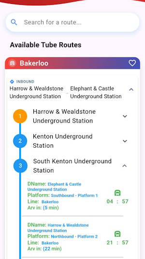 London Train Bus • Live Track Screenshot 2